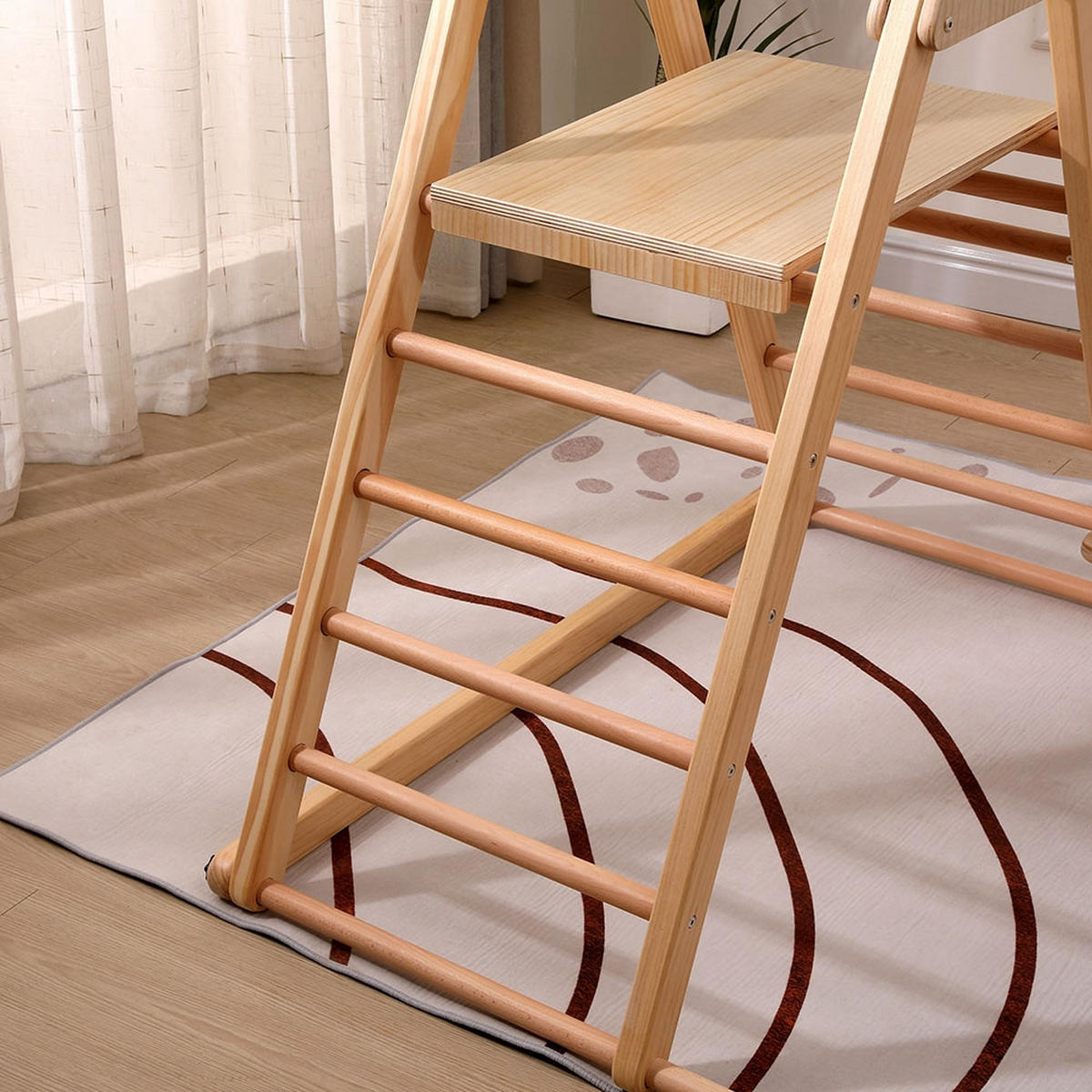 KLETTERGERÜST IDA - Naturfarben, Holz (112/115.5/182cm) - Home Deluxe