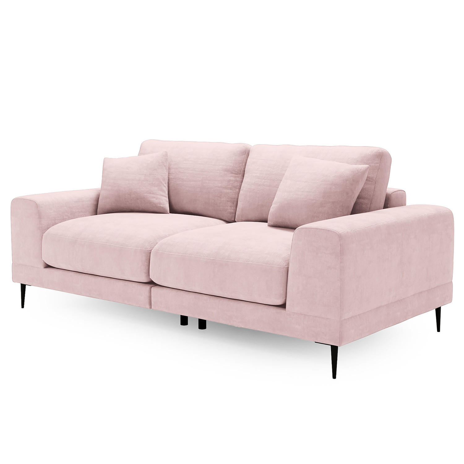 3-SITZER SOFA - Altrosa, Textil (243/92/103cm) - home24