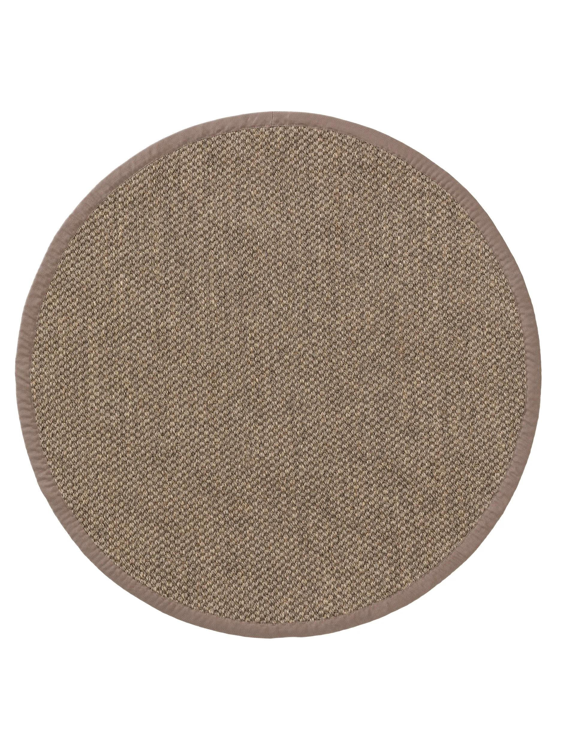 SISALTEPPICH Greta Grau ø 250 cm rund - Grau, Textil (250/250cm) - benuta Pure