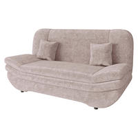 SCHLAFSOFA Weronika Premium - Hellrosa/Schwarz, Holz/Kunststoff (200/95/90cm) - MIRJAN24