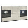 SIDEBOARD Bari Creme Hochglanz - Creme, Holzwerkstoff (138.5/75.5/35cm) - Vladon