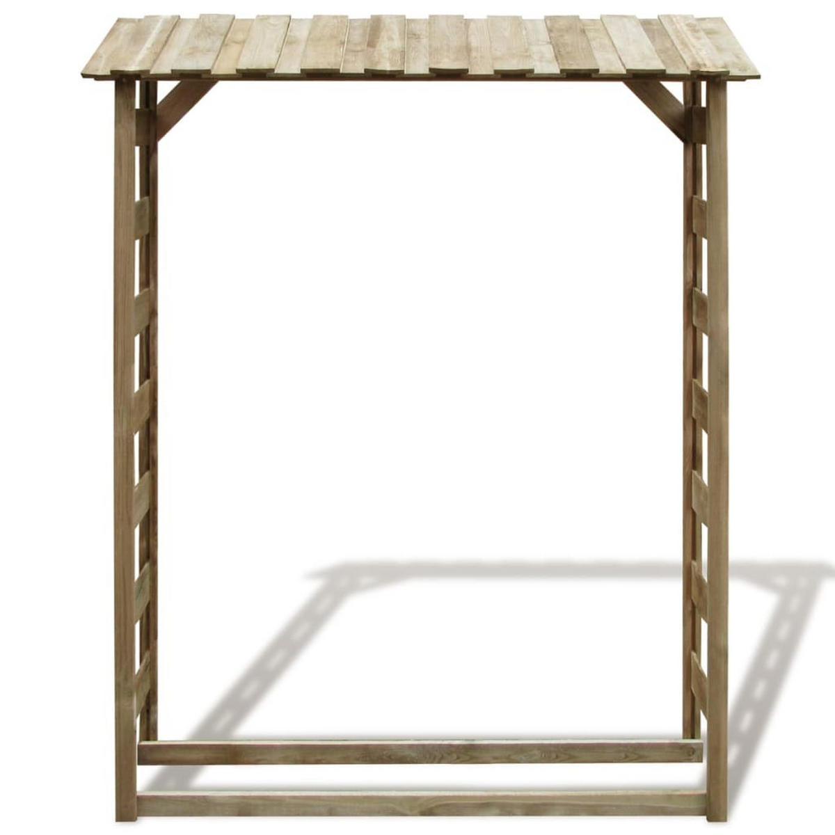 FEUERHOLZ-LAGERSCHUPPEN 150/44/176 Cm Imprägniertes Kiefernholz - Braun, Holz (44/176/150cm) - vidaXL