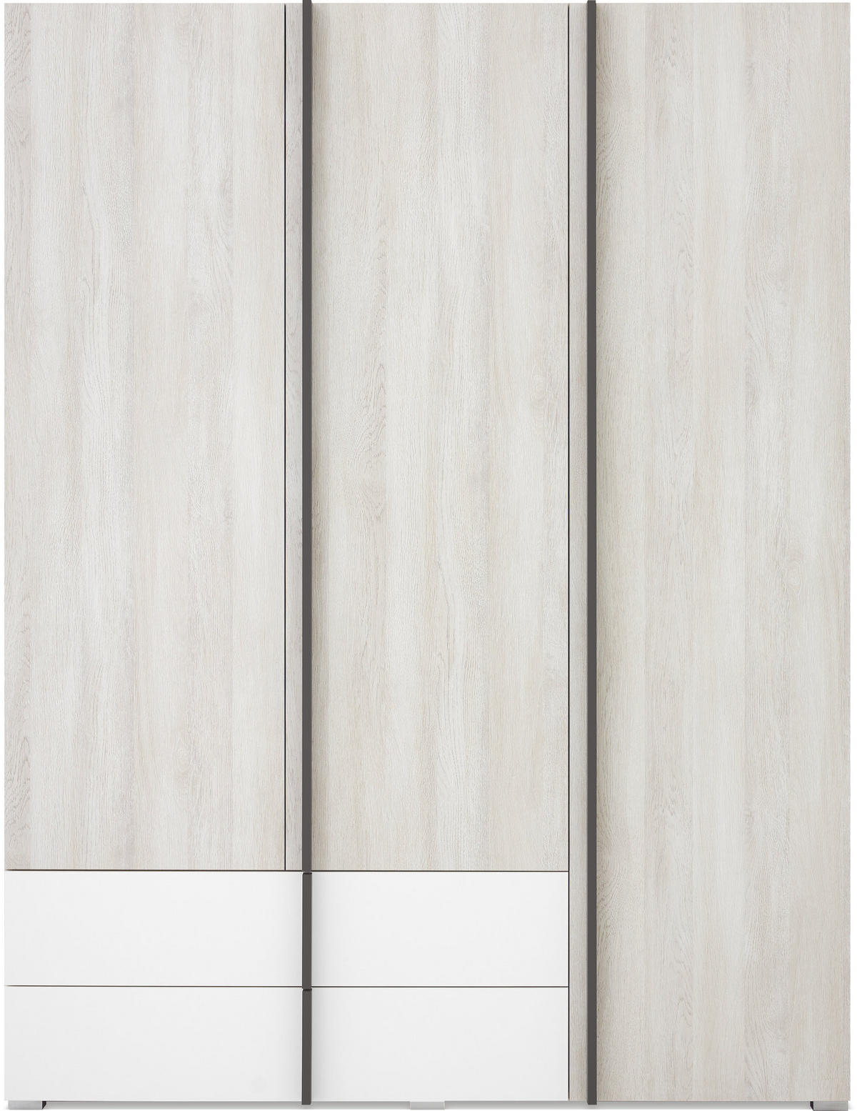 DREHTÜRENSCHRANK BERGAMO 150/195/50cm 3-türig Eichefarben - Eichefarben, Holzwerkstoff (150/195/50cm) - MASSENO