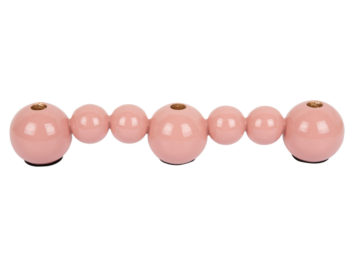 KERZENLEUCHTER Bubbles Straight Rosa 41/7/7 cm - Pink, Metall (7/7/41cm) - Present Time
