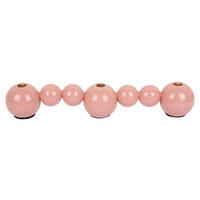 KERZENSTÄNDER Bubbles Straight - Rosa - 41/7/7 cm - Pink, Metall (7/7/41cm) - Present Time