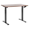 SCHREIBTISCH braunschwarz 120/72 cm manuell höhenverstellbar Destin III - Dunkelbraun/Schwarz, Holz (72/120/74cm) - Beliani