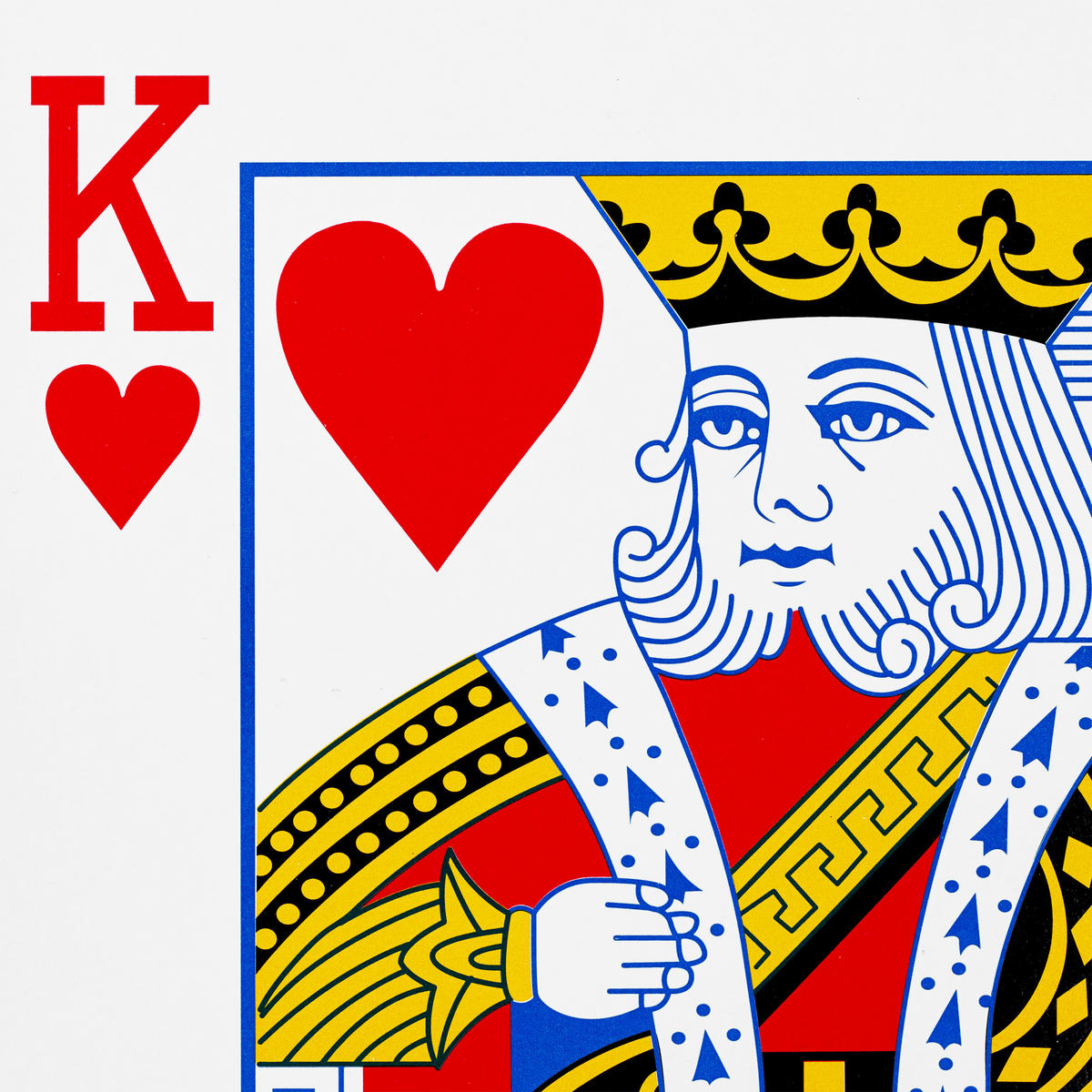 POKERKARTEN Jumbo - Weiß, Kunststoff (13/18cm) - Relaxdays