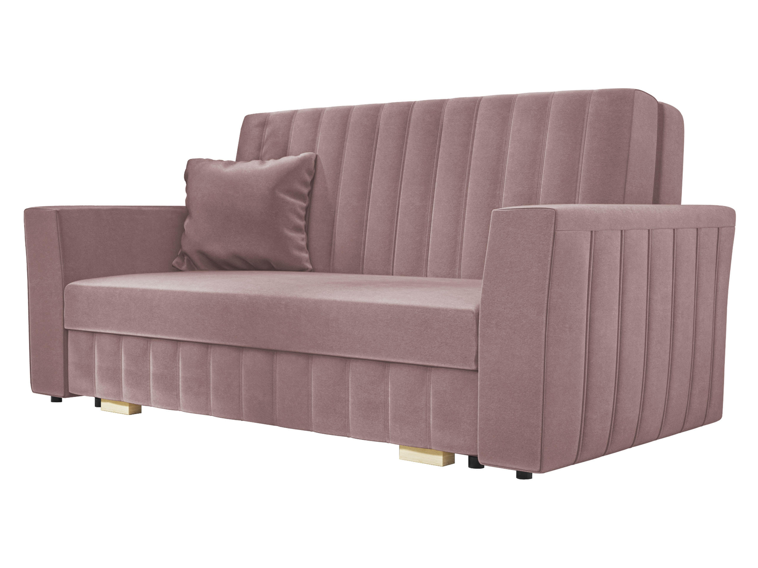 SCHLAFSOFA Viva Glam III - Naturfarben/Rosa, Holz/Kunststoff (160/85/98cm) - MIRJAN24