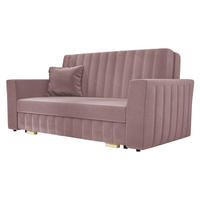 SCHLAFSOFA Viva Glam III - Naturfarben/Rosa, Holz/Kunststoff (160/85/98cm) - MIRJAN24
