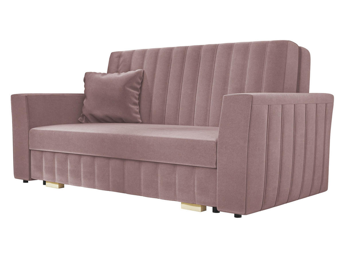 SCHLAFSOFA Viva Glam III - Naturfarben/Rosa, Holz/Kunststoff (160/85/98cm) - MIRJAN24