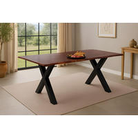 ESSTISCH ROXANA - Kastanienfarben/Beige, Holz (85/160/77cm) - SAM