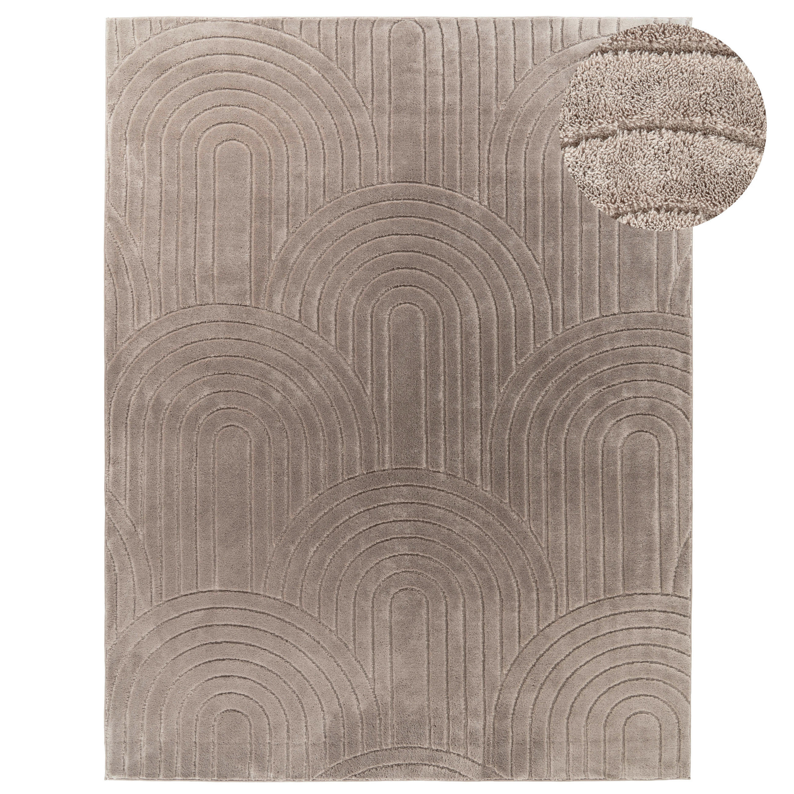 HOCHFLORTEPPICH 120/160 cm Tokio 471 - Taupe, Textil (120/160cm) - Paco Home