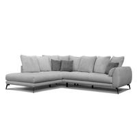 ECKSOFA CALME 5-Sitzer, hellgrau - Hellgrau, Holz/Textil (294/229cm) - Courtois Laville