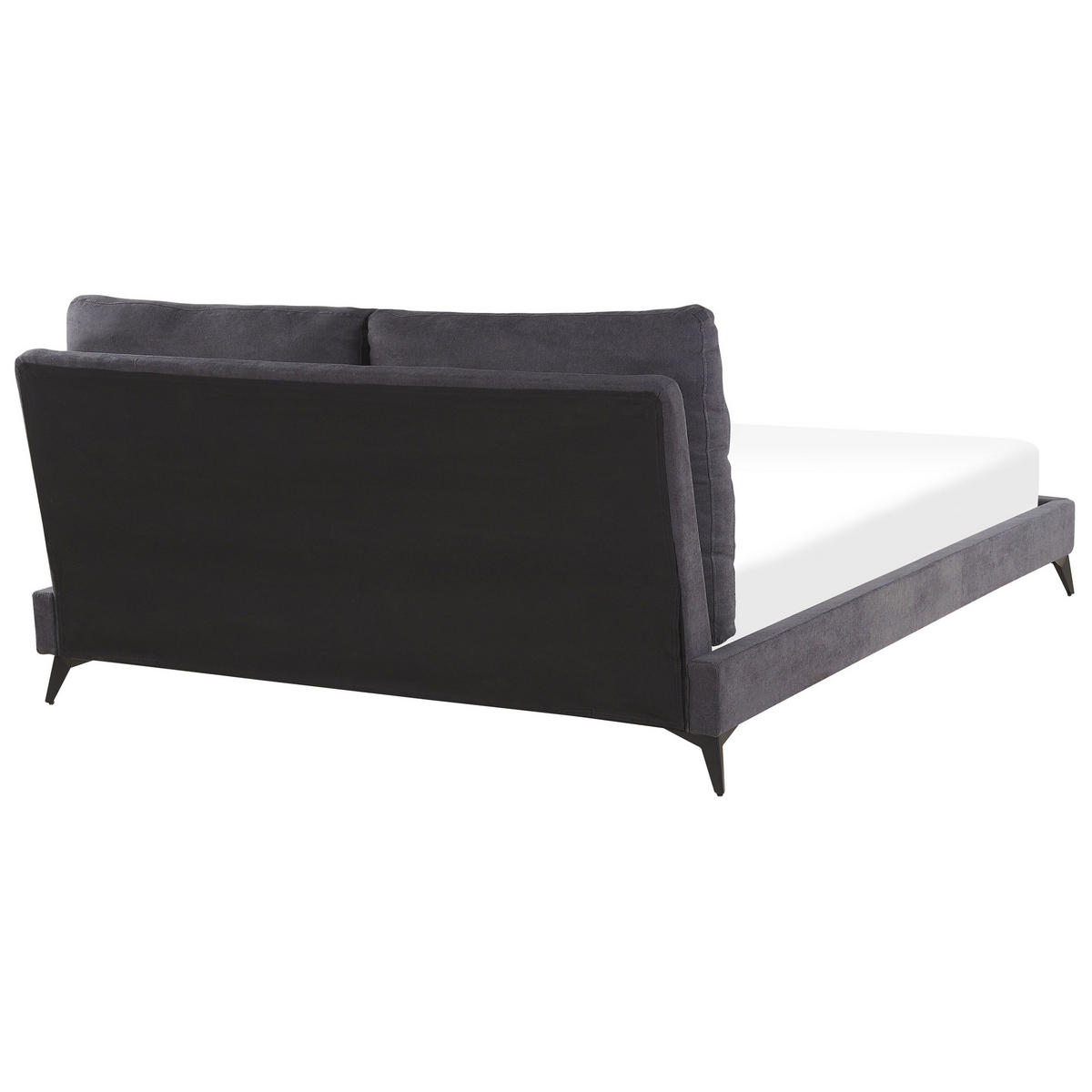 POLSTERBETT 180/200 cm Dunkelgrau Melle - Dunkelgrau, Textil (180/200cm) - Beliani