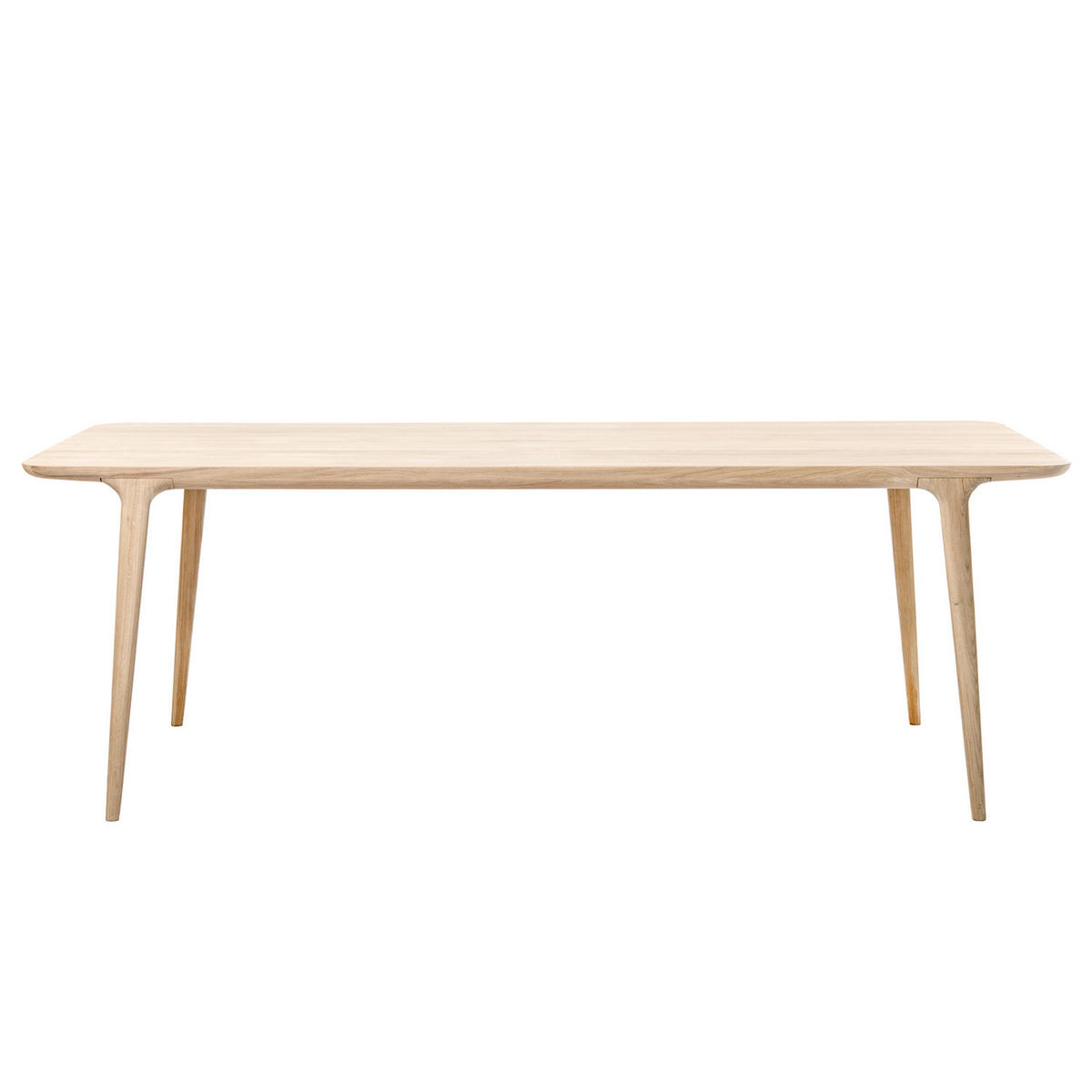 ESSTISCH - Eiche massiv - Eichefarben, Holz (90/220/75cm) - home24
