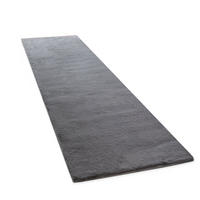 TEPPICH Hochflor Unifarben schmutzabweisend Anthrazit Läufer 80x300 - Anthrazit, Textil (80/300cm) - KADIMA DESIGN