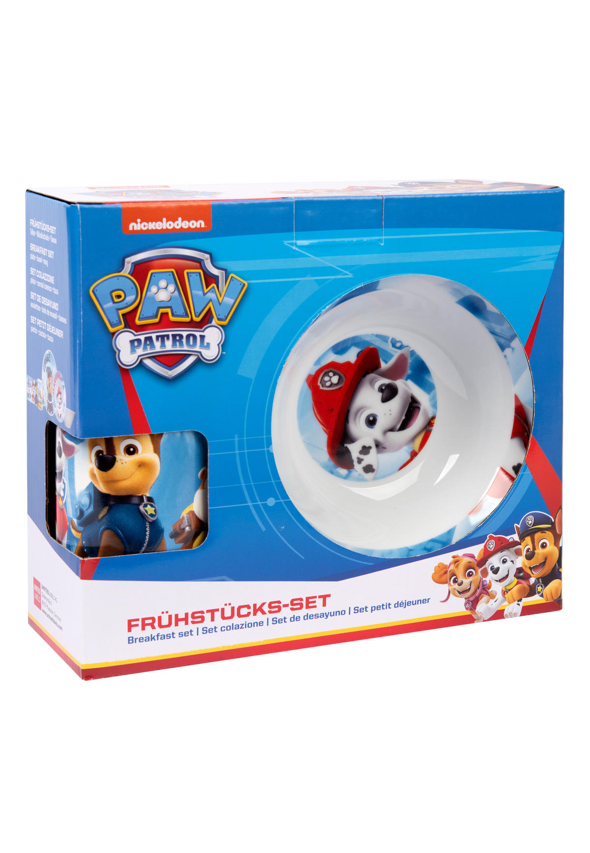 FRÜHSTÜCKSSET Paw Patrol Mehrfarbig 3-teilig - Multicolor, Keramik (23.8/11.2/23.3cm) - Paw Patrol
