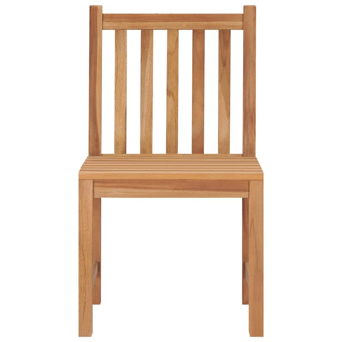 GARTENSTÜHLE 2er Set Massivholz Teak - Braun, Holz (50/90/53cm) - vidaXL