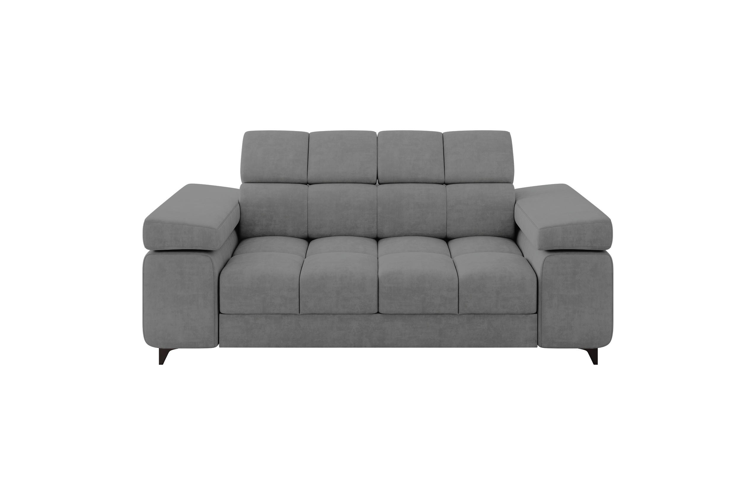 SOFA 2-Sitzer LORD-S1 194x97x90 cm Grau Samt - Taupe, Holzwerkstoff/Textil (194/90/97cm) - ALTDECOR