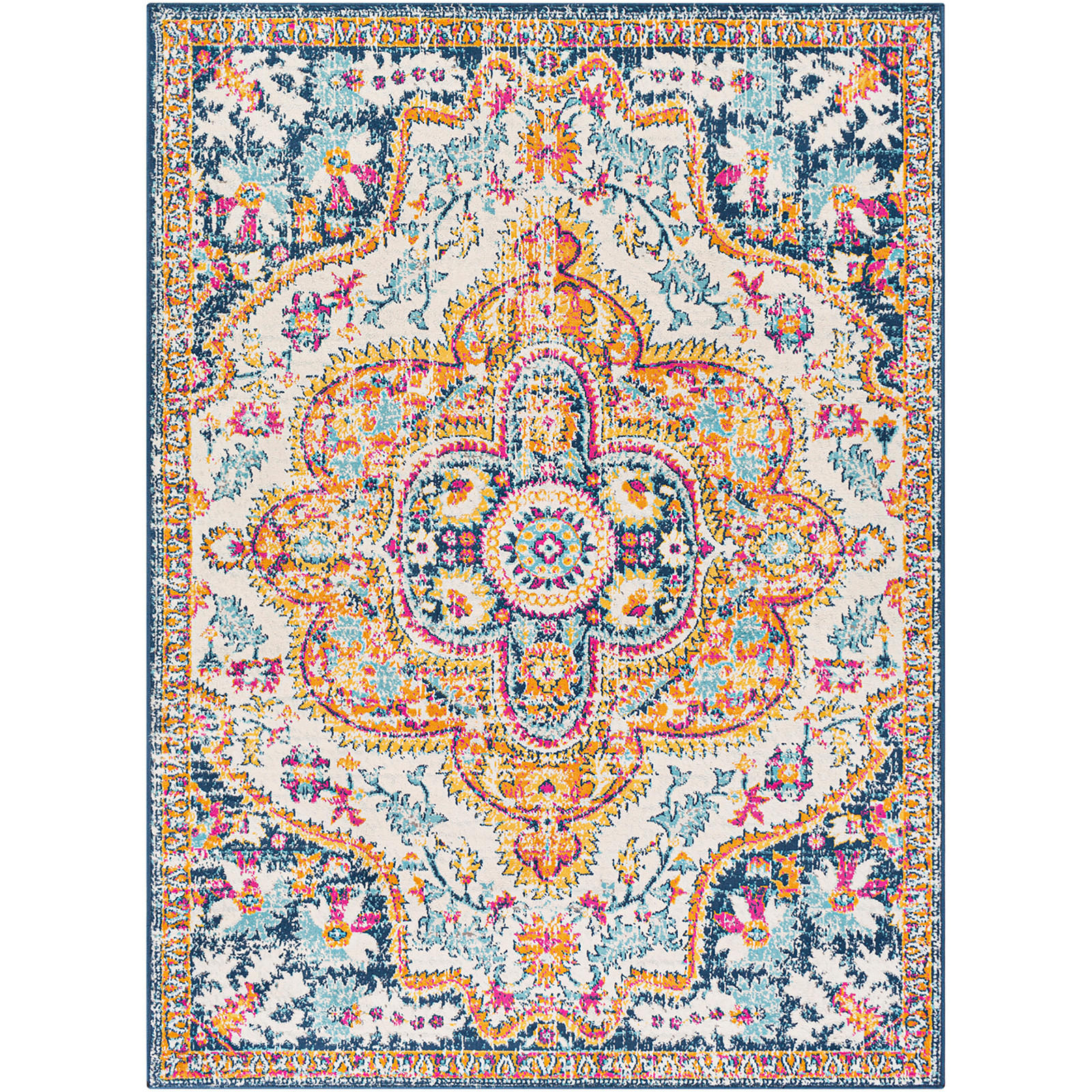 VINTAGE-TEPPICH Willow 200/275 cm Dunkelblau - Dunkelblau, Textil (200/275cm) - LIVABLISS