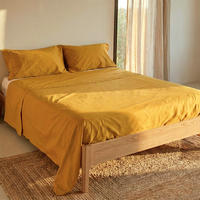 OBERBETTLAKEN basic 240x270 cm senf - Gelb, Textil (240/270cm) - Happy Friday