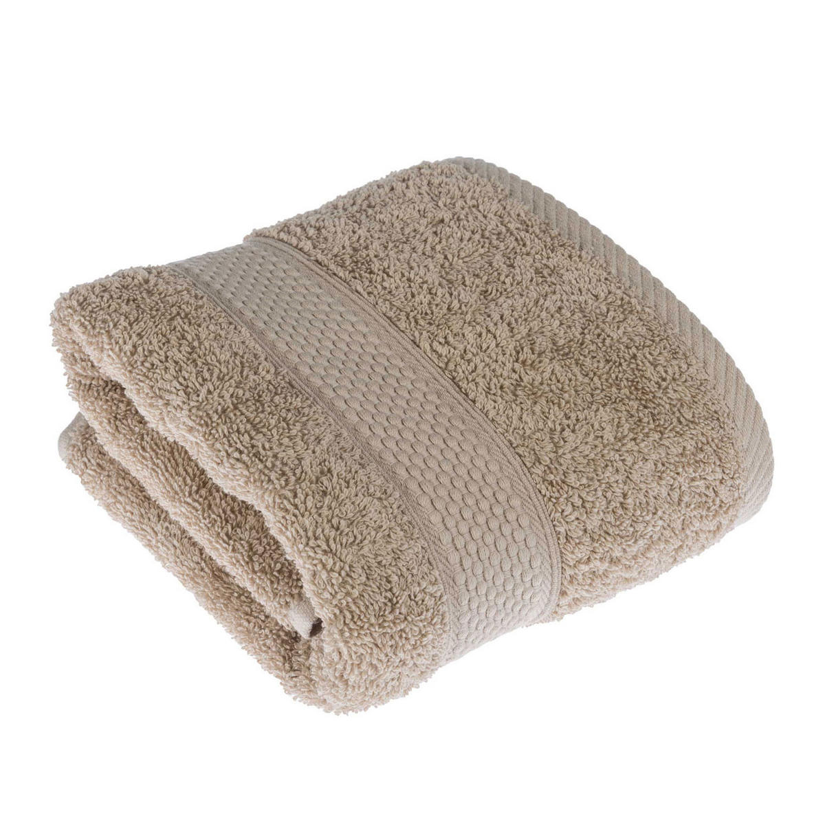 HANDTUCH Essential beige - Beige, Textil (50/90cm) - Homescapes