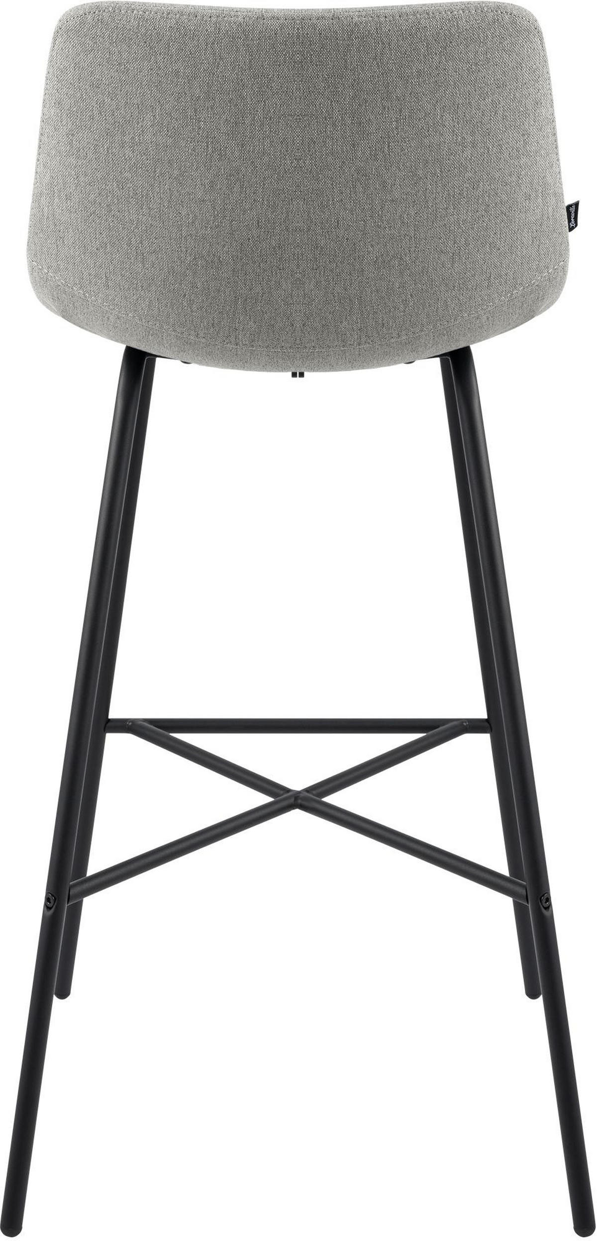 BARHOCKER Gekel Stoff Grau - Grau, Textil (44/98/49cm) - DELUKE