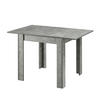 ESSTISCH LIVIUS 80-120/80/74 cm - Grau, Holzwerkstoff (80/80/74cm) - B&D Home