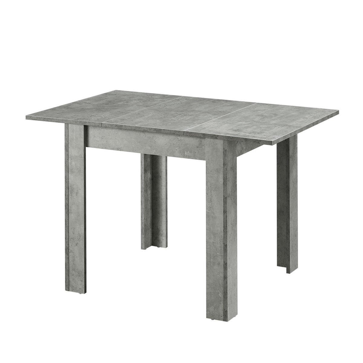 ESSTISCH LIVIUS 80-120/80/74 cm - Grau, Holzwerkstoff (80/80/74cm) - B&D Home