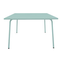 GARTENTISCH - 4 Personen, 8 Personen - Metall - Mandelgrün - - Salbeigrün, Metall (120/120/75cm) - Vente-Unique