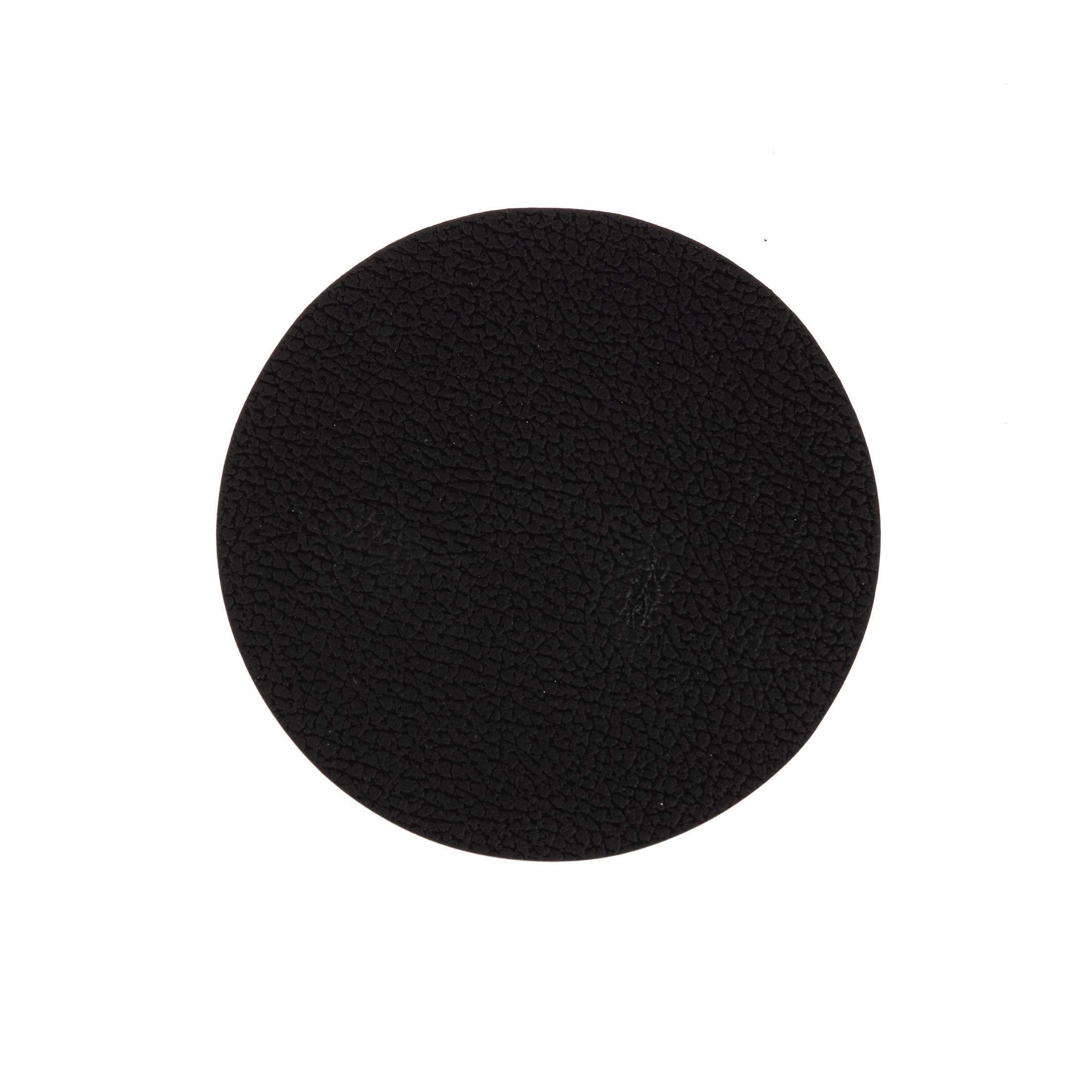 UNTERSETZER - Veganes Leder - Schwarz / Cognac - doppelseitig - ø 10 cm - 6 Stück - Schwarz/Braun, Kunststoff (2/10cm) - Cookinglife