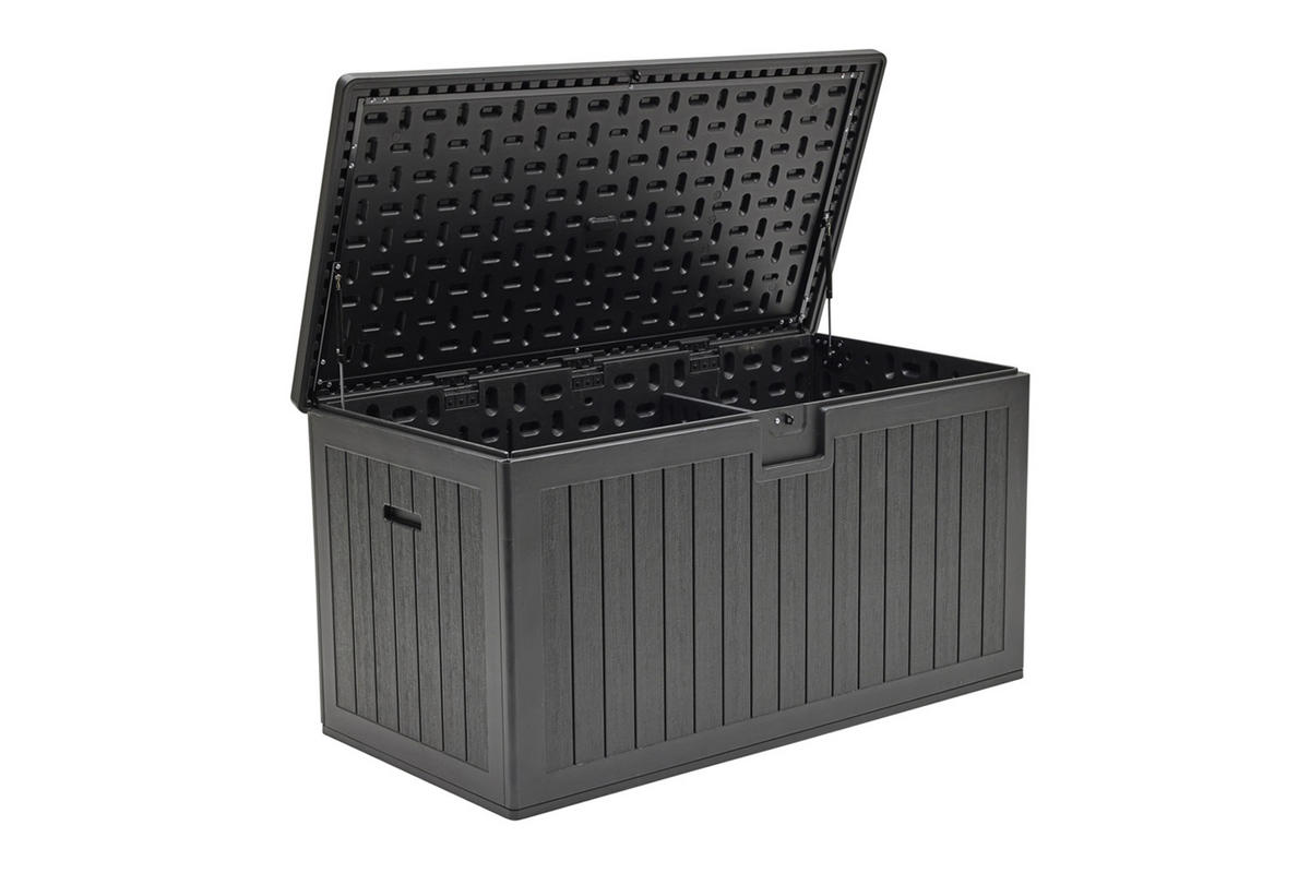 KISSENBOX Lilo 140x70 cm, Kunststoff, Schwarz - Schwarz, Kunststoff (140/72/70cm) - dasmöbelwerk