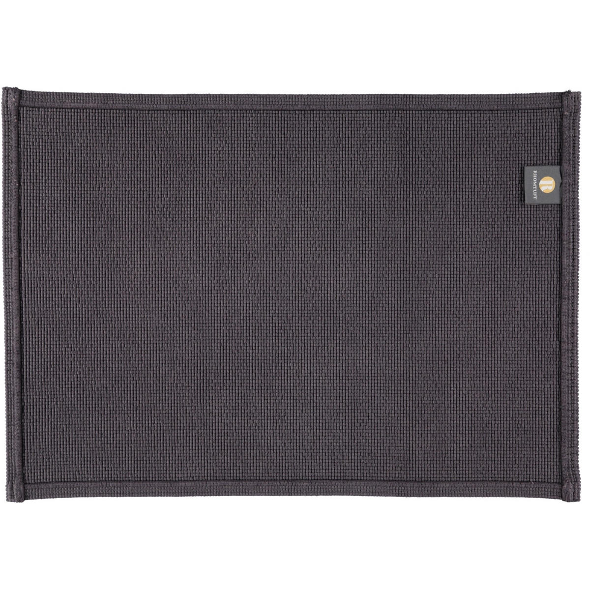 BADEMATTEN PLAIN ZINN - 02 - Dunkelgrau, Textil (50/70cm) - Rhomtuft