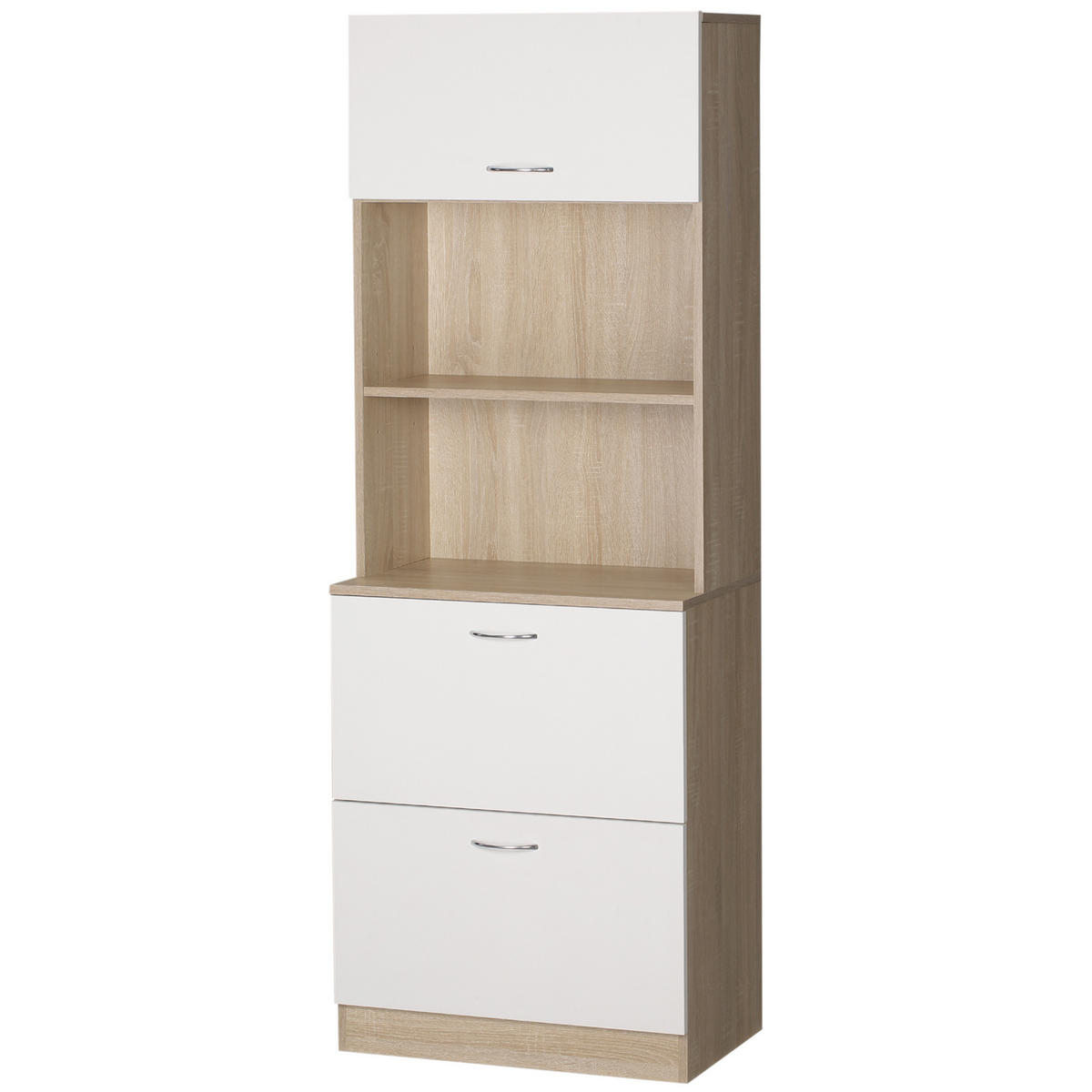 HIGHBOARD DE-11021 2 Schubladen Weiß - Weiß, Holzwerkstoff (38/168/60cm) - ComfortXL