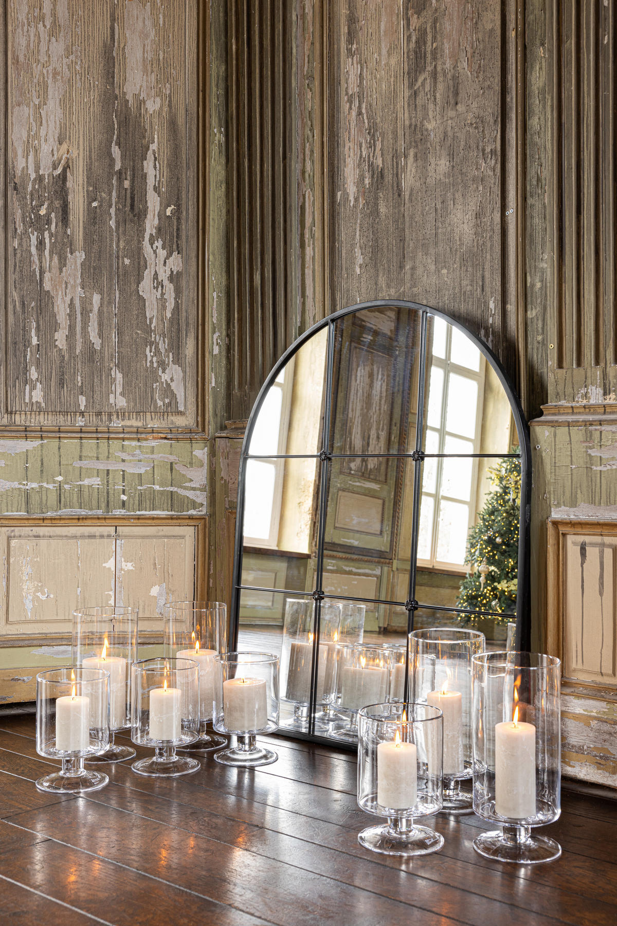 KERZENHALTER FLAMMENKELCH - Glas - Transparant - L - Transparent, Glas (16/33.5cm) - J-Line