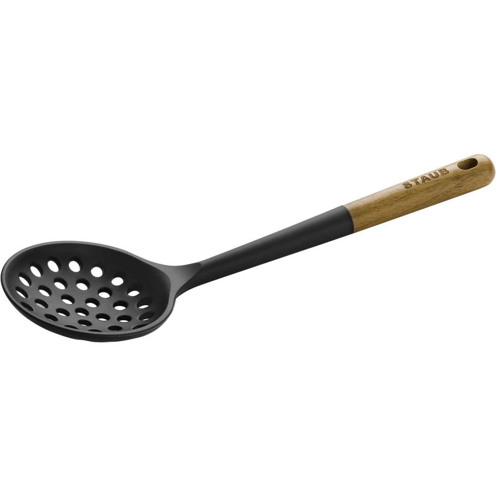SCHAUMLÖFFEL 31 cm - Schwarz, Holz (10/2/31cm) - Staub
