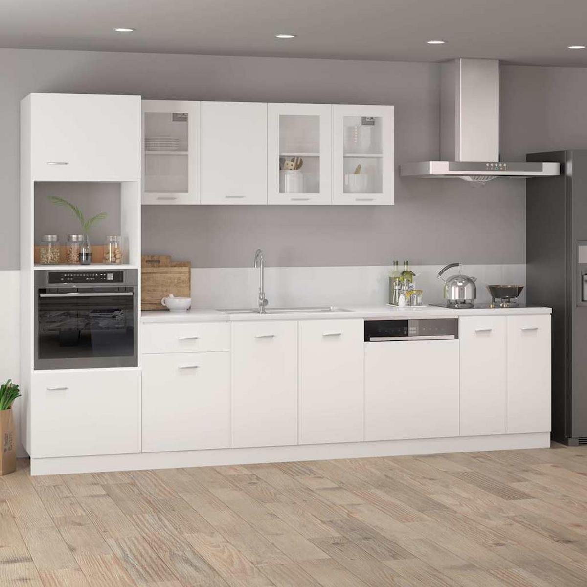 HÄNGESCHRANK Weiss 39,5/31/60 Cm Holzwerkstoff - Weiß, Holzwerkstoff (31/60/39.5cm) - vidaXL