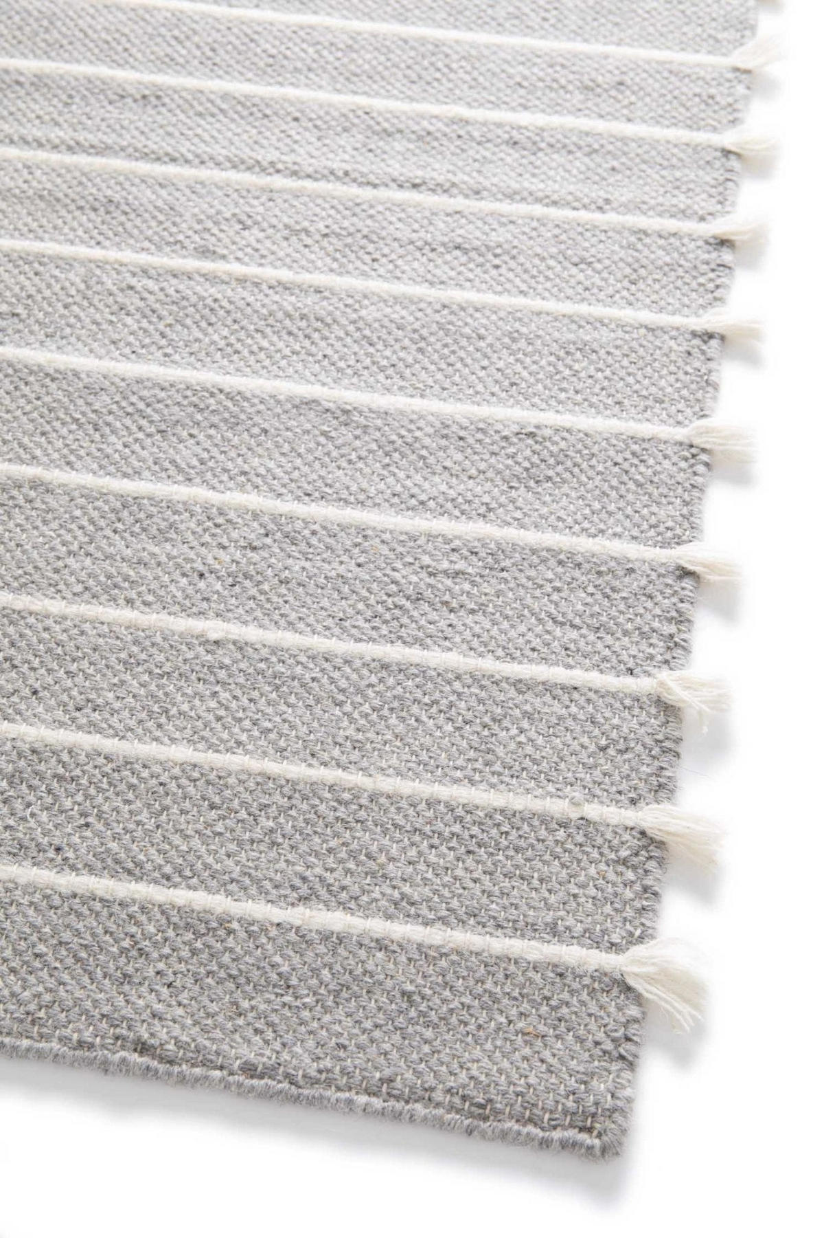 TEPPICH Natur Wolle grau - Grau, Naturmaterialien (120/170cm) - AFK Living