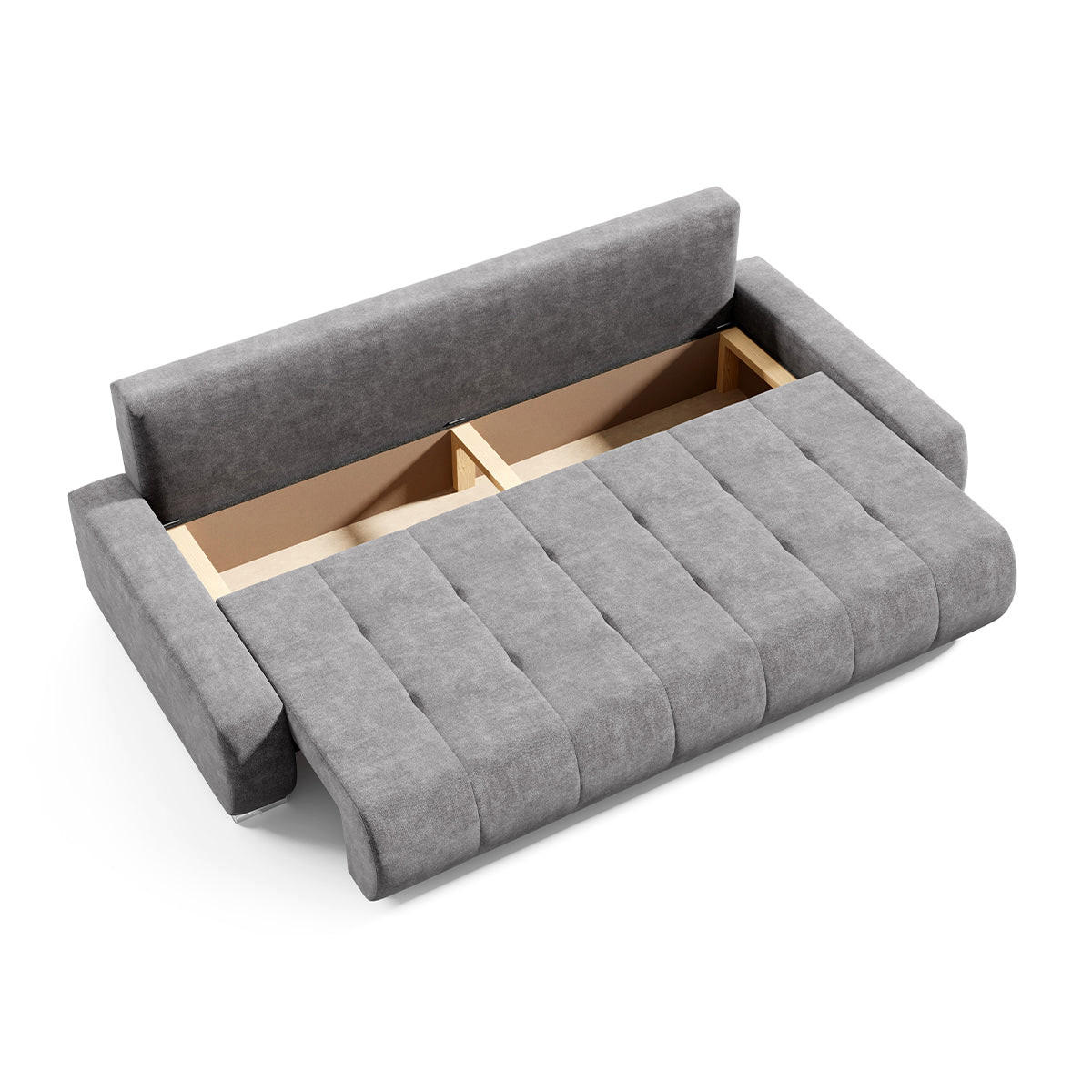 SCHLAFSOFA Jonas 3 Sitzplätze Cremeweiß - Weiß, Holzwerkstoff (240/85/110cm) - Petits-meubles