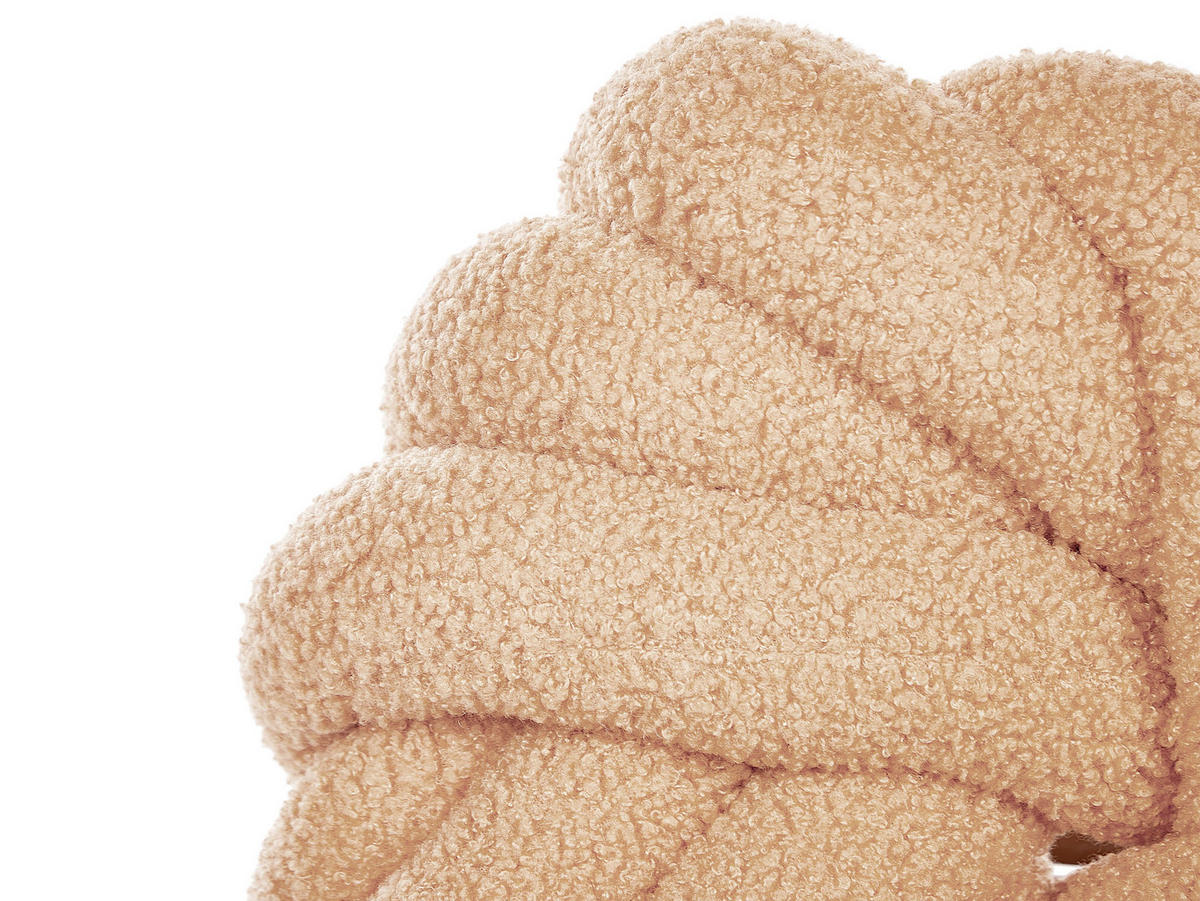 DEKOKISSEN Hellbeige 31/31 cm Akola - Beige, Textil (31/31cm) - Beliani