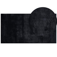 SHAGGY-KUNSTFELLTEPPICH Mirpur 150/80 cm - Schwarz, Kunststoff (80/150cm) - Beliani