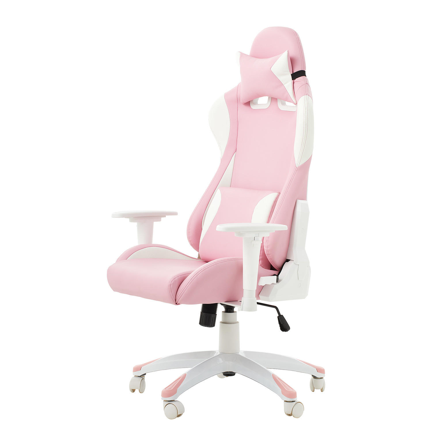 GAMING CHAIR - Kunstleder - Pink, Kunststoff (66/134/59cm) - home24