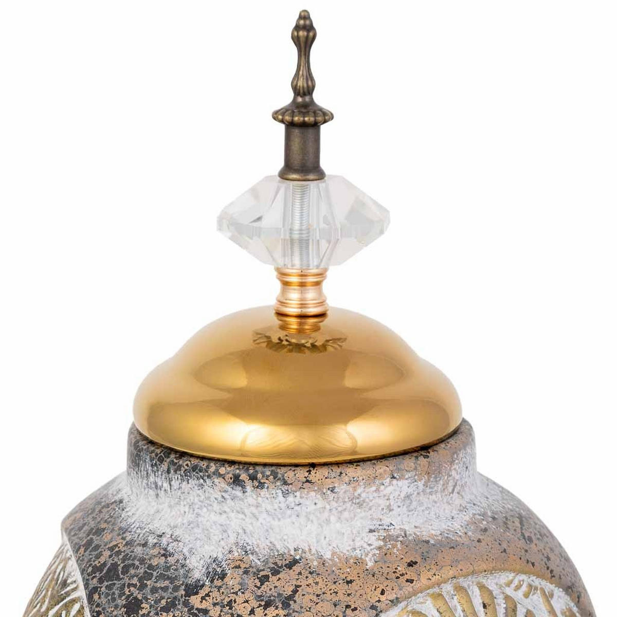 VASE aus Keramik, golden, 18x36cm - Goldfarben, Keramik (36cm) - Wanderlust