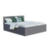 DOPPELBETT mit Bettkasten Ampo 140x200 Modern Grau - Anthrazit, Textil (140/200cm) - Meblito