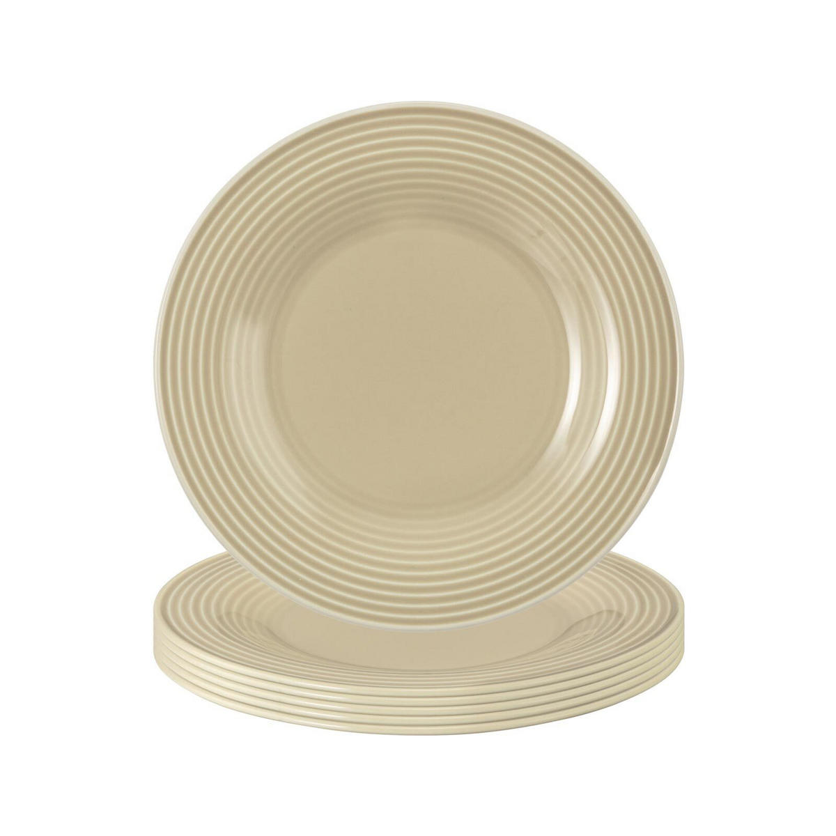 BROTTELLER Beat Color Glaze Sandbeige ø 17 cm 6er Set - Beige, Keramik (17cm) - Seltmann Weiden