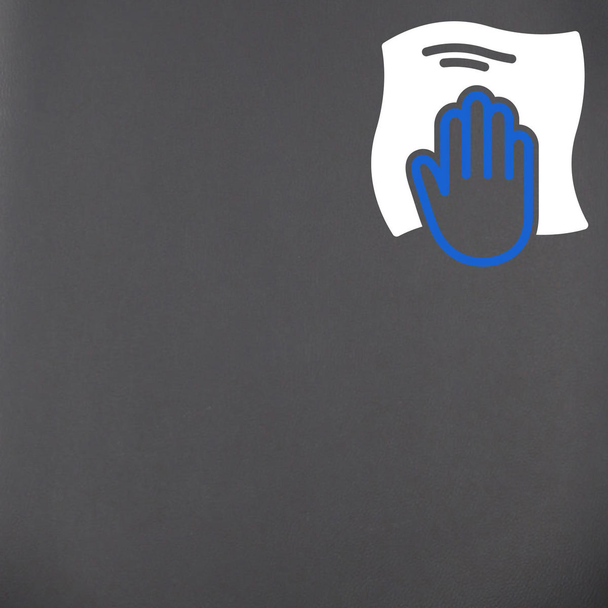 DREHSTUHL Lederlook walnuss/schwarz - Chromfarben/Walnussfarben, Textil/Metall (67/93/68cm) - CLP