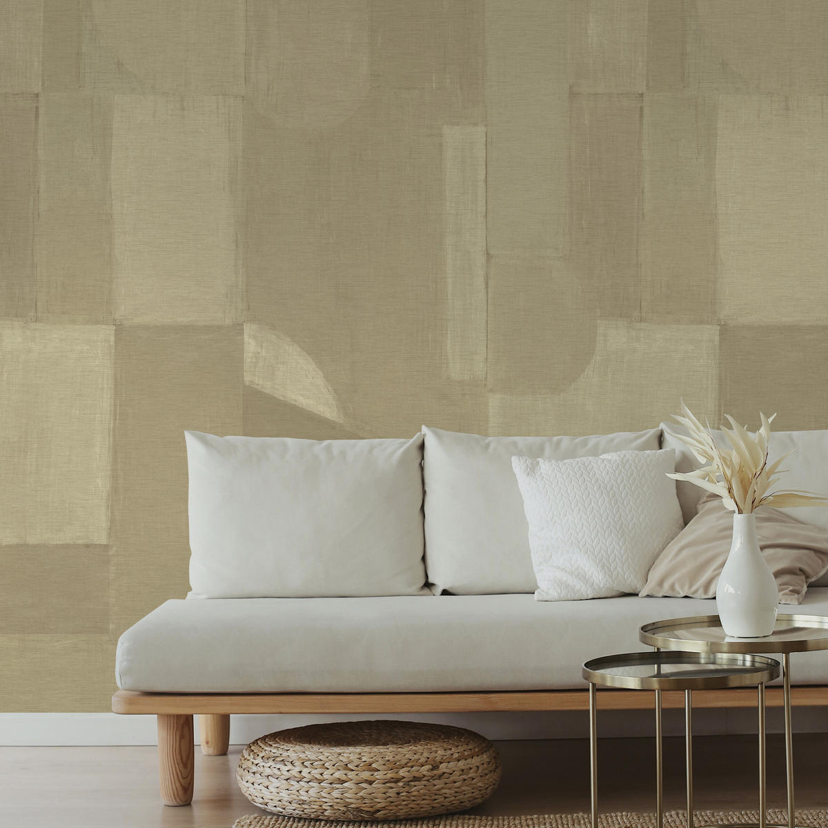 TAPETE Art Ruby - Creme, Papier/Kunststoff (300/280cm) - Art for the Home