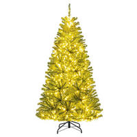 WEIHNACHTSBAUM mit 700 warmweißen LEDs 180cm Grün - Grün, Metall (180cm) - COSTWAY