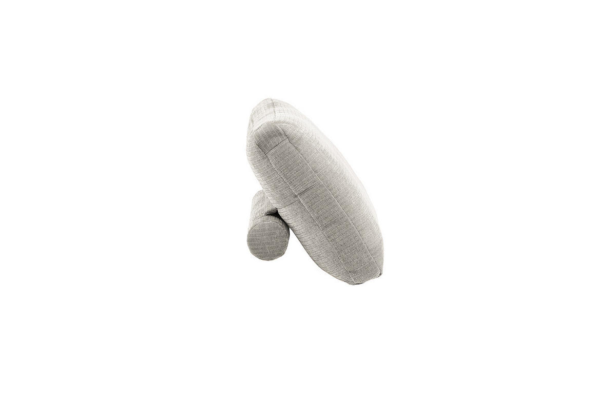 RÜCKENKISSEN SEPHI Silber Cord - Silberfarben, Textil (70/20cm) - KAWOLA