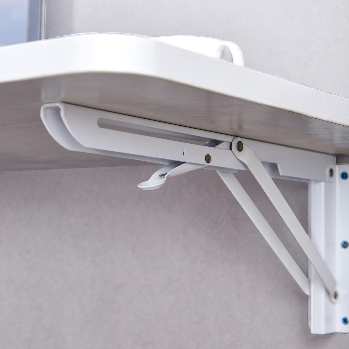 WANDREGAL DE-37385 80 cm wandmontiert mit Klappmechanik Weiß - Weiß, Holzwerkstoff (40/18.5/80cm) - ComfortXL